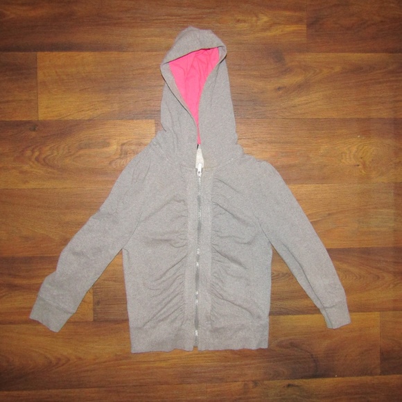 bebe Tops - Bebe Sport Women Gray Pink Black Hooded Zip-Up  S